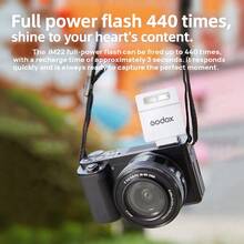 Godox The IM22 Flash Is A Compact, Hot-Shoe Mount Universal Camera Flash With Five Adjustable Levels For Precise Fill Light. Its Small, Convenient Design Makes It Ideal For Outdoor Shooting, Photography, Portraiture, And Mirrorless Cameras. - View 2