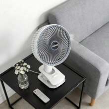 Ventilador de Mano Plegable Multifuncional con Clip para Mesa, Silencioso, Potente, Recargable y Portátil, Ideal para Hogar, Oficina, Dormitorio, Playa y Exterior - Soporte de Mano - Ver 9