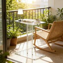 1SET Acrylic Sofa Side Table, Easy Assembly & Detachable, Suitable For Bedroom, Living Room, Kitchen, Hallway - Multicolor - View 4