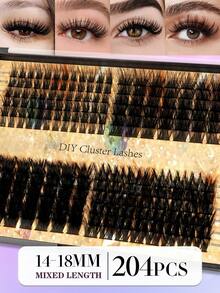 Waloshow DIY Eyelash Extension Kit, Lash Cluster Length 10-18mm, Includes Lash Glue, Sealant, Remover And Application Tools, Convenient For Home Use - White - View 7