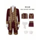 Embroidered Prince Dress In Maroon