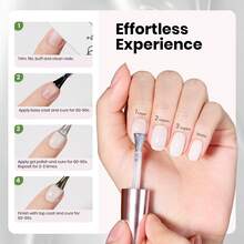 Beetles 15ml Hema Free Black Gel Polish – Silent Charm Audrey Color Long-Lasting Soak Off UV LED Glossy Manicure DIY Nail Art - 15Ml Hema-free Vanila Milkshake - 查看 7