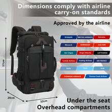 YSTYLE EasyJet Hand Luggage Backpack 40x25x18cm/46x30x23cm Unisex Cabin Bag 15.6 Inch Laptop Backpack With USB Charger Hiking Daypack - Black - View 9