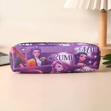 KPOP 女巫狩猎主题铅笔盒，可爱学生大容量文具袋，PU 单层收纳袋 - 彩色 - 查看 10