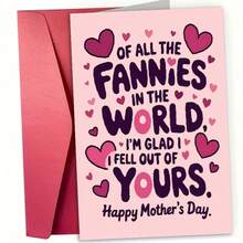 1张创意心形母亲节贺卡，附温馨祝福语，送给妈妈、继母、妻子的完美礼物，理想的母亲节礼物 - 套裝 - 查看 3