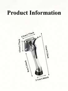 防踢门挡，适用于门底，经久耐用，室内外商业用途皆宜。免钻孔门楔，防夹手门挡，银色和黑色可选。 - 多色 - 查看 10