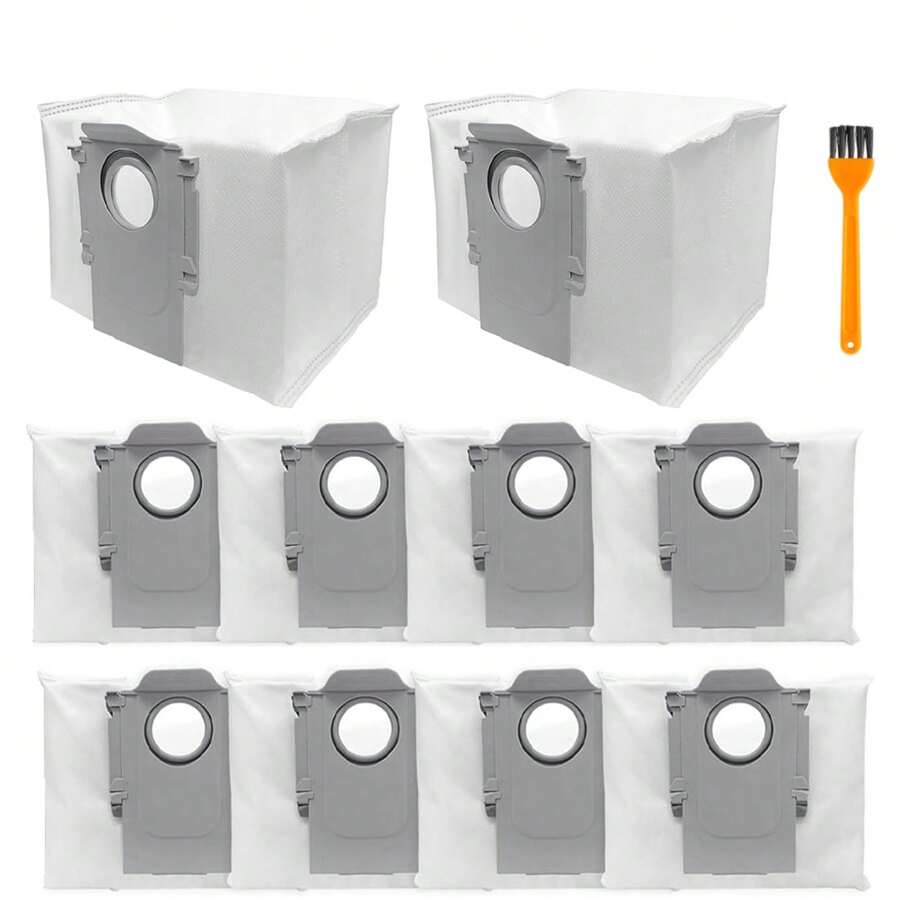 Dust Bag Replacement For S8+ / S8 Pro Ultra / S7 MaxV Ultra / S7 Pro Ultra / Q7+ / Q7 Max+ / Q5+ Vacuum Self-Empty Dock,With Small Brush - View 1