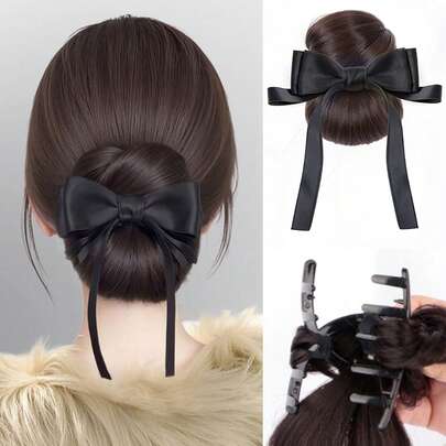 Tóc giả búi rối tổng hợp, tóc nối kẹp càng cua, kiểu tóc búi cao với nơ buộc tóc cho nữ, dùng hàng ngày, kiểu tóc búi thấp, tóc đuôi ngựa tổng hợp, tóc búi bồng bềnh tự nhiên, tóc kẹp càng cua, tóc búi lười, túi đựng tóc giả, phụ kiện tóc dùng hàng ngày.