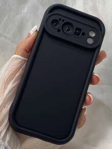対応 GooglePixel 8a 9A Pixel 10 かわいい Pixel 8 9 10 Pro 対応 電話ケース エンジェルアイズ TPU ソフトケース、ドーパミンカラー、シンプル、滑り止め、落下防止、厚みのある保護 - ブラック - チェックする 6