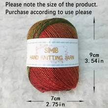 3 Balls/150g Per Pack, 80% Wool 20% Nylon Icelandic Yarn In Ombre Gradient, Suitable For DIY Handmade Knitting Projects Like Shawls, Blankets, Scarves, Hats, Creative Holiday Gifts - 5# - View 5