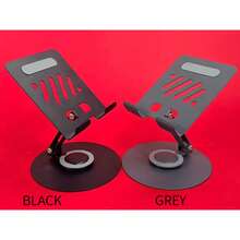 360° Metal Tablet & Phone Stand, Hollow Ventilated Design For Better Heat Dissipation, Stable Holder - View 6