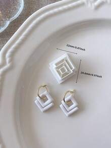 1个方形菱形聚合物粘土首饰切割器，聚合物粘土工具，首饰制作工具 - 方形鑽石 - 查看 6