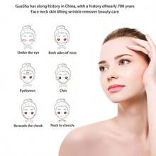 Rose Pink Gua Sha Massage Board Jade Face Massager Tool For Face Neck Back Body - Pink - View 5