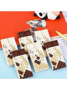 Extra Large Cute Chocolate Erasers, School Stationery, Fun Prize, High Quality Erasers, Student End-Of-Term Christmas Reward Activity Commemorative Small Gift - A - View 3