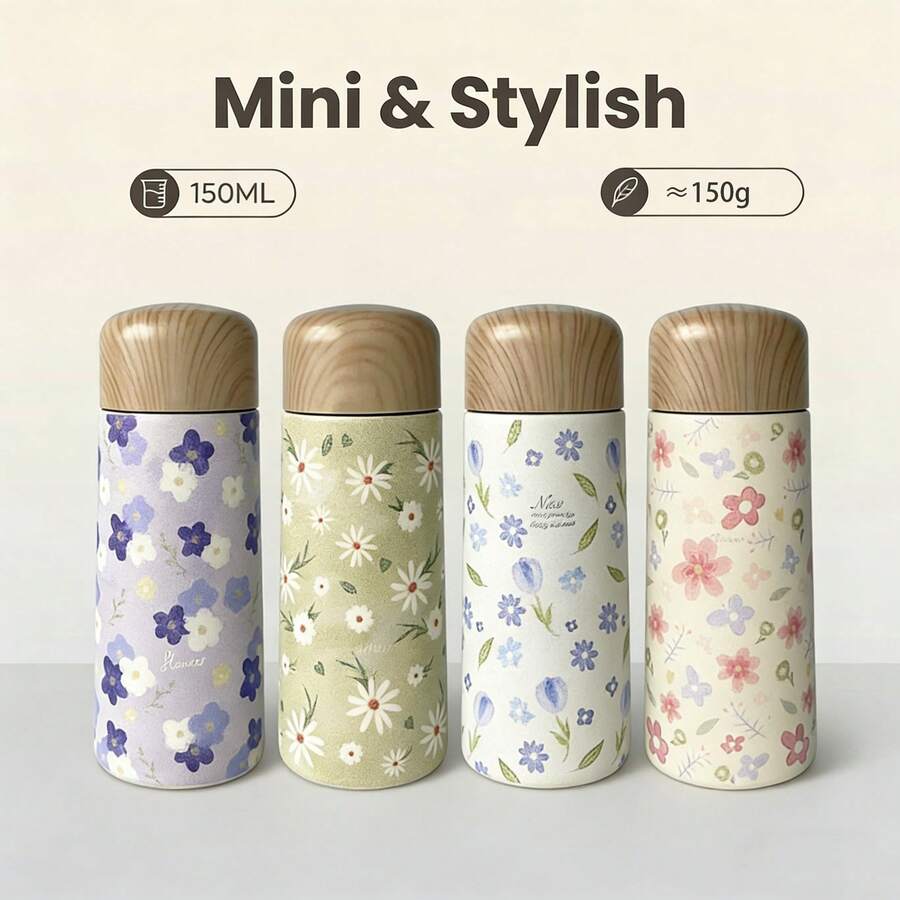 150毫升/5盎司真空保温杯，304不锈钢材质，小巧便携杯 - 彩色 - 查看 1