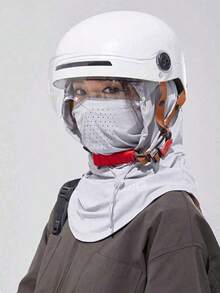 Summer Full Face Sun Protection Mask - Silky Breathable Neck Gaiter, Suitable For Driving And Cycling - Multicolor - View 2