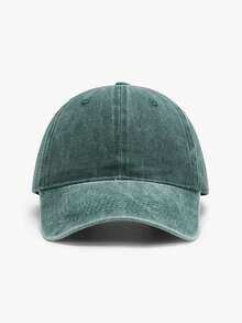 1 pieza Gorra de béisbol unisex de unicolor desgastada y lavada, estilo vintage, sombrero visera transpirable para exteriores, pesca, viajes - Multicolor - Ver 8