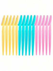 12 Pieces, The Hot-Selling Multi-Purpose Lint Remover Is Here!Sharp Stainless Steel Blades With Pink / Blue / Yellow / Mint Green Color Fresh Shell, Fragrance-Free And Gentle Formula.No Accessories Needed To Cover Eyebrows, Face, Arms, Legs And Other Parts Of The Body, Delicate Blades Fit The Contours Of The Skin, Easy To Remove Stray Hairs, Trimming Hairs.Durable Material + Ergonomic Design, Europe And The United States Pop-Up Full-Body Beauty Tools, A Set Of Fine Hair Removal From Eyebrows To The Body, So That The Frizzy Skin Into Smooth In Seconds, Home Beauty Must-Have! - 5PCS - 查看 5