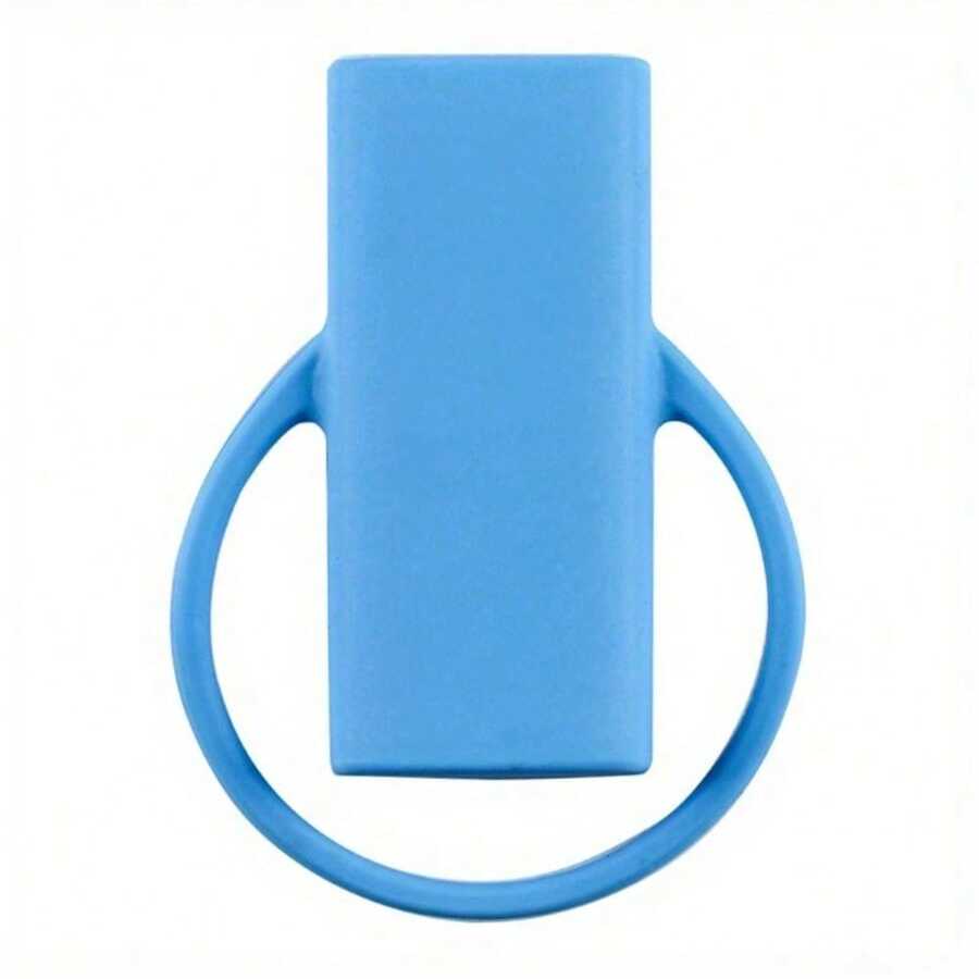 Colorful Silicone Lighter Case Protector - Durable, Scratch-Resistant, Anti-Slip Design With Drawstring Closure, Ideal For Cigarette Accessories & Lighter Storage, Lighter Protection Sleeve|Vibrant Lighter Case|Silicone Material - Màu xanh lam - Xem 1