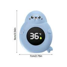 Baby Bath Thermometer, Bathtub Temperature Monitor, Hot And Cold Waterproof Temperature Warning Monitor, LED Display With Enhanced Sensor PYXU - BLUE - View 9