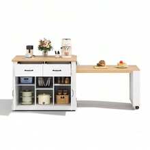 Dining Tables - White+Oak + MDF + Dining Room - View 9