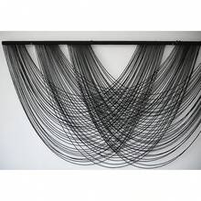 Colgante de pared de macramé grande teñido en marrón de 59.00" de ancho x 31.00" de largo, decoración de pared bohemia, tapiz de hilo, artesanía, decoración de pared de macramé para el hogar - Multicolor - Ver 6