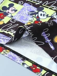 Disney 3条装卡通涂鸦印花男士内裤，松紧腰带男士平角内裤 - 彩色 - 查看 2