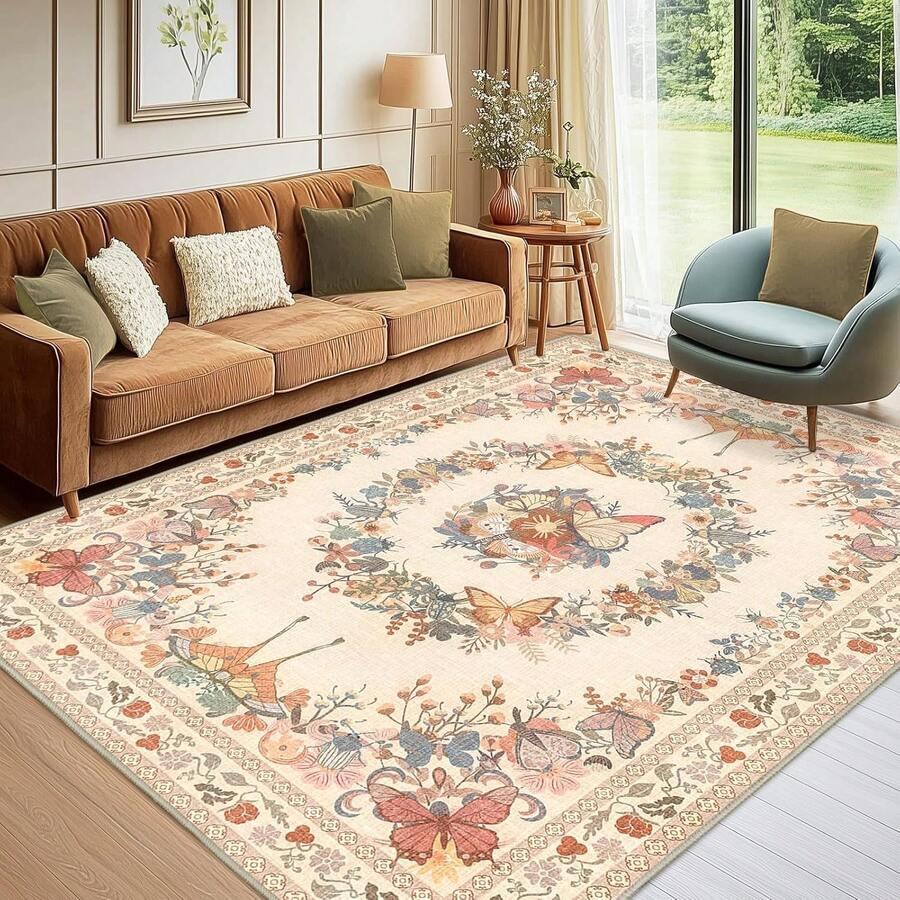 Tapis - 1 pièce couleur abricot - Voir 1