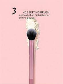 5pcs Essential Makeup Brush Set, Includes 4 Makeup Brushes And 1 Makeup Sponge, Suitable For Foundation, Blush, Contour, Eyeshadow And Powder, Travel Gift Set - Multicolor - View 5