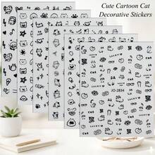 3/6/12张可爱卡通猫装饰贴纸，卡哇伊风格，适用于手账、日记本、剪贴簿、DIY笔记本装饰，也可用于学校、办公用品、剪贴簿、文具等，趣味贴纸，Kindle适用 - 多色 - 查看 11