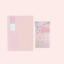 Set de 4 cuadernos de notas A5 con espiral y líneas + notas adhesivas desprendibles - Multicolor - Ver 5