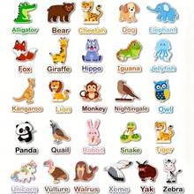 hoojojo 52pcs Animal Felt Teaching Supplies - Montessori Educational Toys, A-Z Letter Animal Felt Set, Interactive Sorting And Word Matching Game Suitable For Preschool Classroom And Home Education - Multicolor - View 6