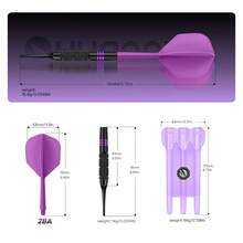 HUANQU 3pcs High-Quality Darts Set, Comes With Protective Storage Case (With Carabiner For Easy Carrying). Includes 3 Complete Soft Darts, 3 Dart Shafts, 3 Standard Dart Flights, And 20 Safety Dart Tips. Precise And Durable, Suitable For Indoor/Outdoor Leisure, Daily Practice Or Competition, Perfect Gift - Multicolor - View 4