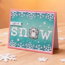 Creative Snowflake Lace Ball Dies, DIY Scrapbooking Album And Embossing Stencil, Greeting Card Making Tool, Card Paper Cutting Crafts ,Gift Card Making Template Die Cuts. - Silver - View 2