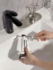 Bộ giá đựng bàn chải đánh răng và bình đựng kem đánh răng bằng thép không gỉ, dụng cụ sắp xếp bàn chải và kem đánh răng để bàn trong phòng tắm, chất liệu thép không gỉ, thiết kế thoát nước, định lượng chính xác, dễ vệ sinh. - Nhiều màu - Xem 3