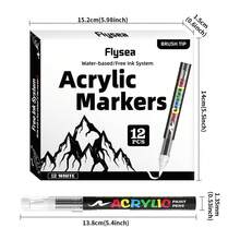 1支装直涂式软头丙烯马克笔，288/240/168/120/100/81/72/60/48/36/24/12/9/8色可选，学生专用，不透明，可叠涂水彩笔，外观精美，美术学生DIY彩色铅笔 - 馬克筆 - 查看 35