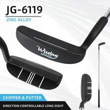35-Inch Right-Handed Golf Chipper For Men, Featuring A Stepped Steel Shaft, High-Quality Anti-Slip Rubber Grip, And Made From Zinc Alloy Material - Black - View 1