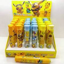 pokemon Bộ văn phòng phẩm 3 món: Tẩy bấm mới, bút tẩy hình hoạt hình, quà tặng cho trẻ em - Nhiều màu - Xem 3