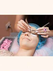 心形睫毛胶收纳盒 - 50/100/200/300/500/600/700支装睫毛胶收纳盒，睫毛嫁接用品，加厚扇形托盘 - 彩色 - 查看 6