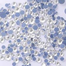 ICIQ 800pcs Mixed Size SS6-SS30 High Quality Crystal Hotfix Rhinestones, Flat Bottom Hotfix Decorative Crystals For 3D Nail Art, Clothing & Accessories DIY - Mixed Size - View 19