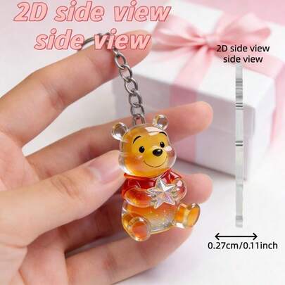 2D Düz, 1 Adet Resmi Anahtarlık, Erkekler ve Kadınlar İçin Romantik Bir Doğum Günü/Sevgililer Günü Hediyesi Olarak Uygun - İkonik, Akrilik Yüzük, Erkekler ve Kadınlar İçin Şık Aksesuar, 2D Düz, Akrabalar veya Sevgililer İçin Uygun, 2D Düz Sevgililer Günü Hediyesi, Pembe Anahtarlık, Ramazan Hediyesi...