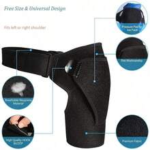 Adjustable Compression Shoulder Straps, Unisex, Suitable For Daily Fitness, Weightlifting Training And Shoulder Protection - Black - View 4