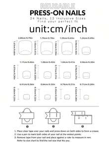 96片装（黑色法式/白色法式/花卉/玫瑰红法式）短方形按压式脚趾甲，全覆盖设计，4片亮面假脚趾甲，法式美甲风格，夏季美甲套装，适合女性和女孩，配有可重复使用的收纳盒 - 彩色 - 查看 5