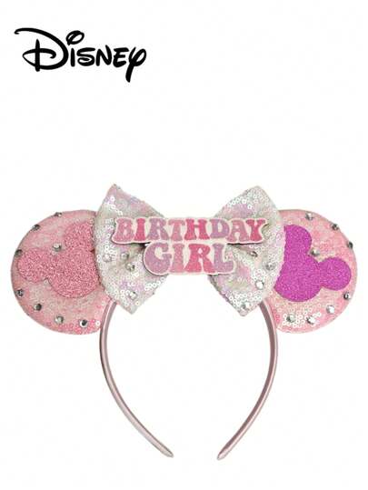  1pc Disney Series Costume Headwear, Clothing Character Cosplay, Cartoon Mickey Mouse Ears Headband, Festival Party Unique Design Hair Hoop, Women Hair Accessories