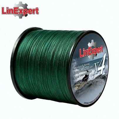 LinExpert 4 Strands PE Braided Fishing Line 300m/500m, Durable & Strong, Saltwater & Freshwater Universal, Essential Outdoor Fishing Tackle