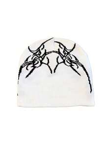 男女通用 Y2K 风格针织帽 - A - 查看 8