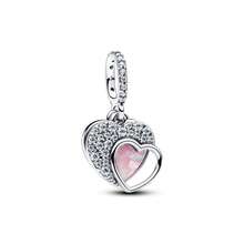 1 Pc Fashion Heart Butterfly Tulip Dangle Charm Silver Plated Fit Bracelet Necklace DIY Holiday Gift - Multicolor - View 3