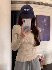 Women Knit Tops - White - View 1