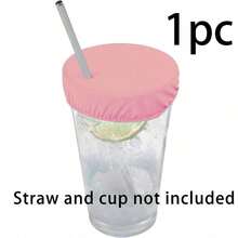 Reusable Polyester Drink Lid With Straw Hole, Protects Party Beverages, Elastic Cocktail Cup Cover, No Electricity Required - Multicolor - View 8