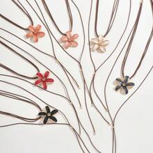 1 件多色花卉多巴胺项链吊坠，适合女性日常佩戴 - 花朵項鍊 - 查看 7